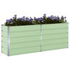 vidaXL Planter Pastel Green 195 x 50 x 77 cm Galvanised Steel