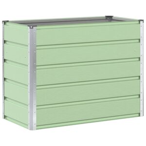 vidaXL Planter Pastel Green 100 x 50 x 77 cm Galvanised Steel