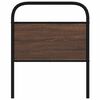 vidaXL Headboard Brown Oak 80 cm Steel and Engineered Wood