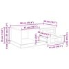 vidaXL Coffee Table Old Wood 90 x 50 x 35 cm Engineered Wood
