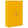 vidaXL Storage Cabinet 2 pcs Mustard Yellow 90 x 40 x 140 cm