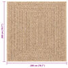 vidaXL Rug ZIZUR 200x200 cm Jute Look Indoor and Outdoor