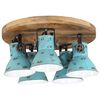 vidaXL Ceiling Lamp 25 W Distressed Blue 50x50x25 cm E27