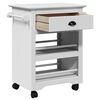 vidaXL Kitchen Trolley BODO White 67.5x45x80 cm