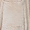 vidaXL Blanket Hoodie Beige Flannel