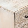 vidaXL Storage Sideboard White 60 x 33.5 x 75 cm Solid Mango Wood