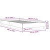 vidaXL Bed Frame without Mattress White 90x190 cm Single Engineered Wood