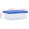 vidaXL Food Storage Containers with Lids 10 pcs PP