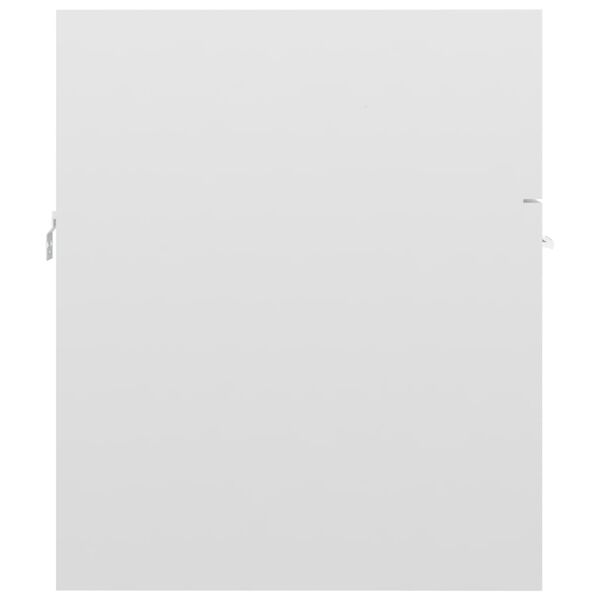 vidaXL Sink Cabinet High Gloss White 41x38.5x46 cm Engineered Wood