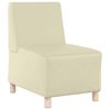 vidaXL Modular Sofa Unit Armless 2 pcs Cream 55 x 74 x 82 cm