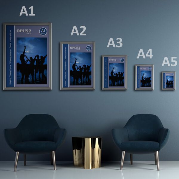Europel Snap Frame A1 25 mm Aluminium