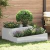 vidaXL Garden Planter Silver 100 x 100 x 50 cm Galvanised Steel