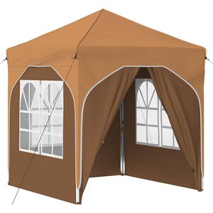 vidaXL Pop-up Party Tent 192 x 192 x 245 cm Beige