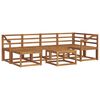 vidaXL Outdoor Sofa Set 7 pcs Natural Solid Acacia Wood