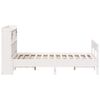 vidaXL Bookcase Bed without Mattress White 160x200cm Solid Wood Pine