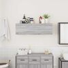 vidaXL Bathroom Wall Cabinet Grey Sonoma 100x25x30 cm Engineered Wood