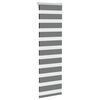 vidaXL Zebra Blind Dark Grey 50x100 cm Fabric Width 45.9 cm Polyester