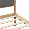 vidaXL Bed Frame with Headboard Dark Grey 140 x 190 cm Solid Pine Wood