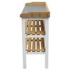 AXI Potting Table with 2 Storage Shelves Brown and White