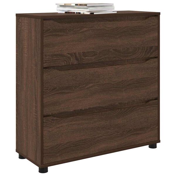 vidaXL Storage Cabinet Brown Oak 80 x 31 x 81 cm Engineered Wood