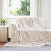 vidaXL Throw Blankets 6 pcs Beige 240 x 220 cm Fleece