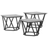 vidaXL Coffee Table 3 pcs Grey sonoma 50 x 50 x 40 cm