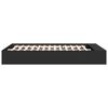 vidaXL Bed Frame without Mattress Black 150x200 cm King Size