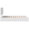 vidaXL Storage Bed with Headboard White 120 x 190 cm Engineered Wood