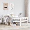 vidaXL Senior Bed with Headboard without Mattress White 120x200 cm