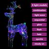 vidaXL Reindeer Christmas Decoration 90 LEDs 60x16x100 cm Acrylic