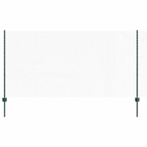 vidaXL Welded Wire Fence 100 x 1.2 m (W x H) PVC-Coated Steel Green