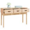 vidaXL Console Table 114x40x75 cm Solid Wood Pine