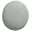 vidaXL Seat Cushions 2 pcs Light Grey Ø 40 x 13 cm Velvet