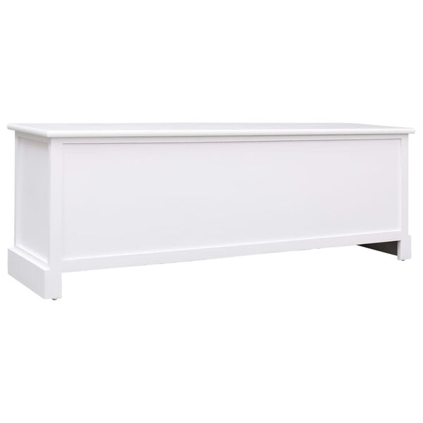 vidaXL Hall Bench White 115x30x40 cm Wood