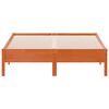 vidaXL Bed Frame without Mattress Wax Brown 120x190 cm Small Double Solid Wood Pine
