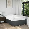 vidaXL Bed Frame without Mattress Dark Grey Double Fabric