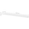 vidaXL Wall Shelves 4 pcs White 120 cm