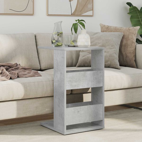 vidaXL Side Table Concrete Grey 40 x 35 x 60.5 cm Engineered Wood