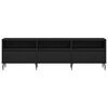 vidaXL TV Cabinet Black Oak 150 x 30 x 44.5 cm Engineered Wood