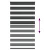 vidaXL Zebra Blind Black 70x150 cm Fabric Width 65.9 cm Polyester
