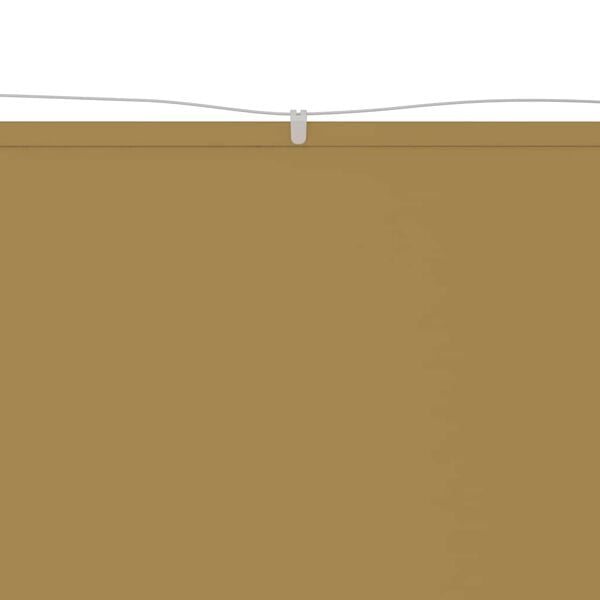 vidaXL Vertical Awning Beige 140x600 cm Oxford Fabric