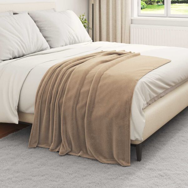 vidaXL Throw Blankets 6 pcs Camel 130 x 150 cm Fleece