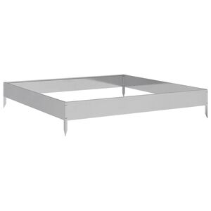vidaXL Garden Raised Bed 100x100x18.5 cm Galvanised Steel