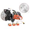vidaXL Gasoline Concrete Saw with Blade 58 cc