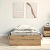 vidaXL Bed Frame with Drawer Artisan Oak 100 x 200 cm Engineered Wood