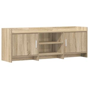 vidaXL TV Cabinet 130 x 33 x 47 cm Sonoma Oak Engineered Wood