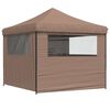 vidaXL Party Tent Folding Brown 292 x 292 x 315 cm Oxford Fabric