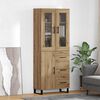 vidaXL Highboard with Drawer 2 pcs Artisan Oak Engineered Wood