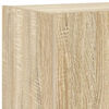 vidaXL TV Wall Cabinets with LED Lights 2 pcs Sonoma Oak 80x35x31 cm
