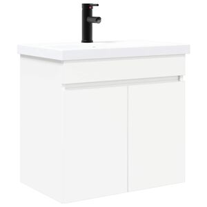 vidaXL Bathroom Vanity Unit with Tap White 61 x 40 x 74.5 cm